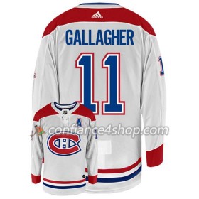Adidas Maillot de Hockey Montreal Canadiens BRENDAN GALLAGHER 11 Blanc Authentic - Homme